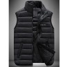 Men's Casual/Daily Simple Coat,Solid Sleeveless Winter Blue / Red / Black / Green Polyester