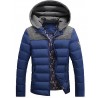 Men's Regular Padded Coat,Polyester Solid Long Sleeve