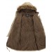 Men's Long Parka Coat , Cotton Pure Long Sleeve