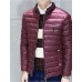 Men's Casual/Daily Simple Coat,Solid Long Sleeve Blue / Red / Black / Gray Polyester