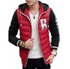 Men's Regular Padded CoatPlus Size / Sports Solid / Color Block / Letter-Cotton / Polyester Polypropylene Long Sleeve Slim Warm Thick