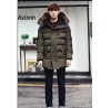 Men's Casual/Daily Simple Coat,Solid Hooded Long Sleeve Winter Green Polyester