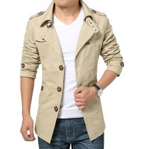 Men's new winter men jackets windbreaker pure color coat blazer HXTX-5793