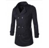 Men's Long Sleeve Regular Trench coat , Cotton Pure