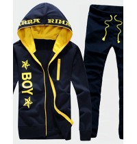 Men's Long Sleeve Set,Cotton Print