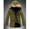 Men's Regular Padded Coat,Polyester Solid Long Sleeve
