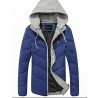 Men's Regular Padded Coat,Cotton Solid Long Sleeve