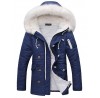 Hot Sale Men's Regular Padded Casual/Daily Solid-Polyester Polyester Long Sleeve Hooded Green
